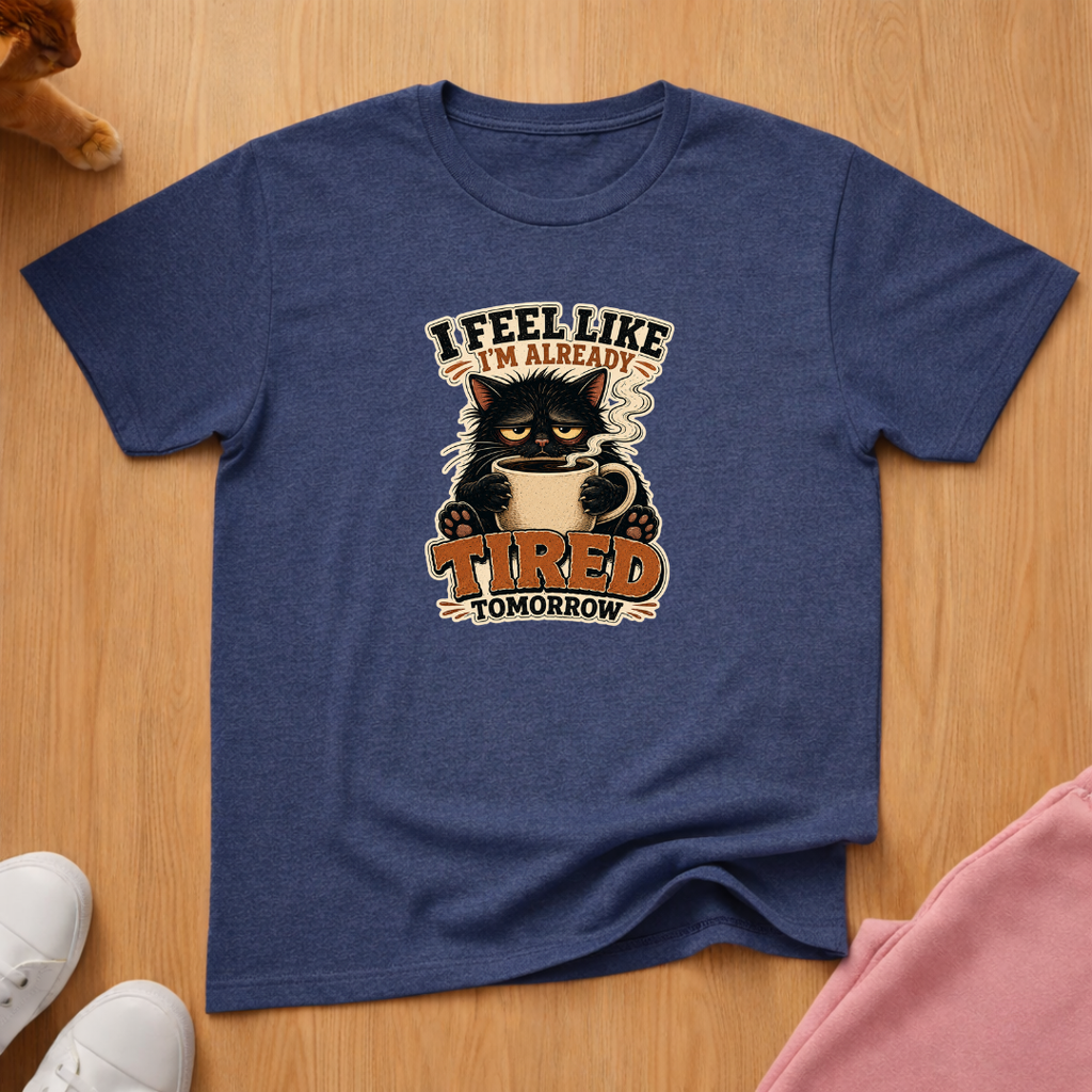 Tired tomorrow coffee T-shirt