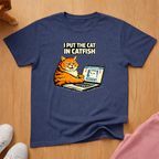 Cat in catfish T-shirt