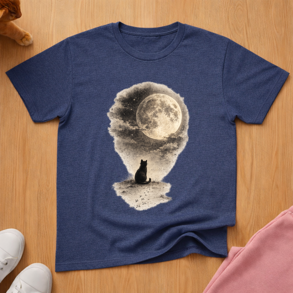Cat moon T-shirt