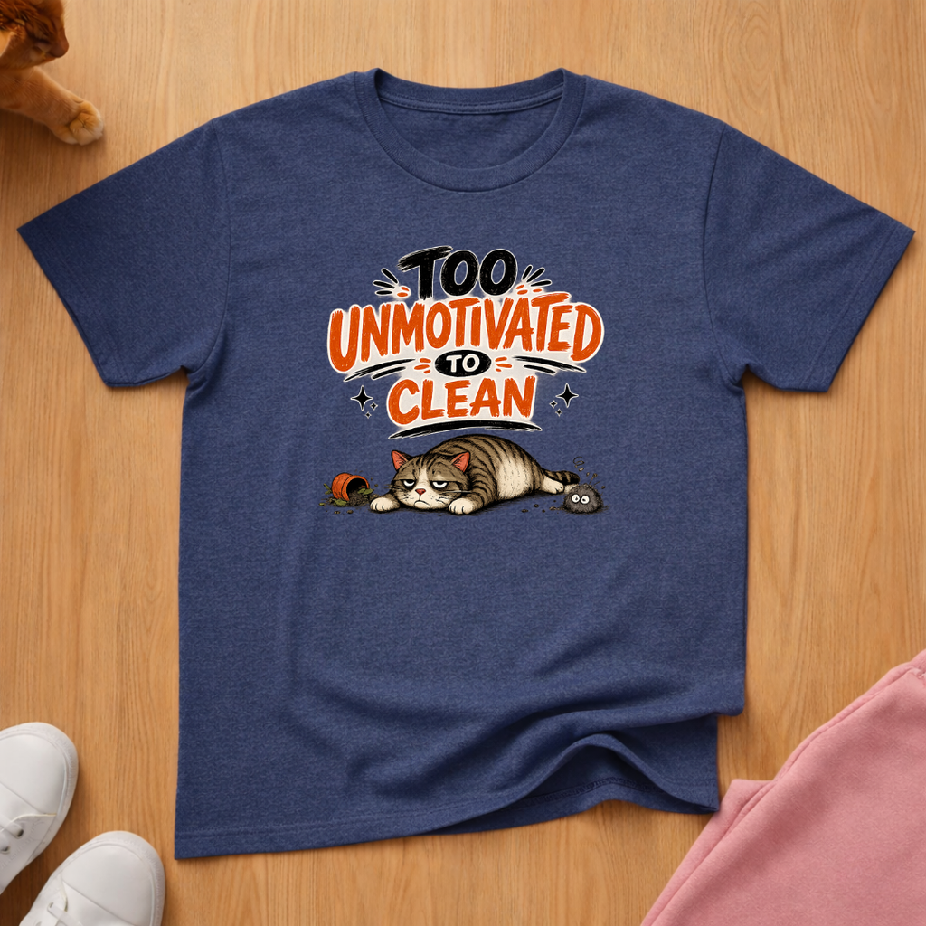 Too unmotivated to clean T-shirt