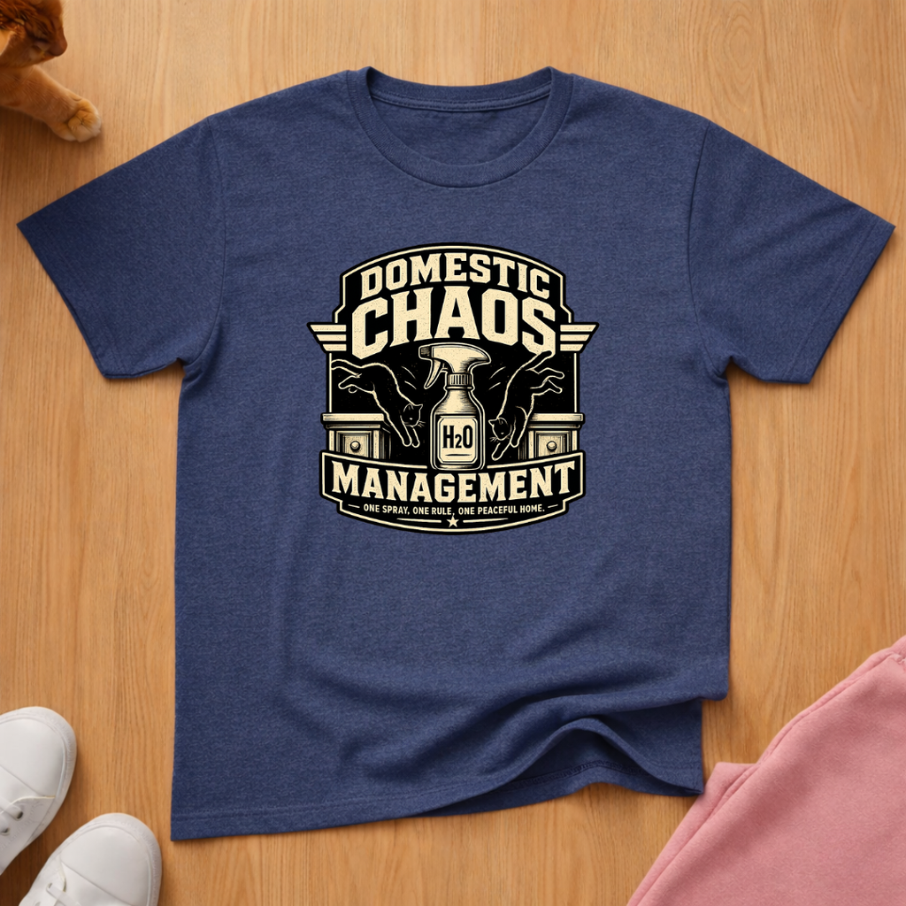 Domestic chaos management T-shirt