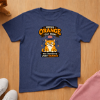 Orange cat mom T-shirt