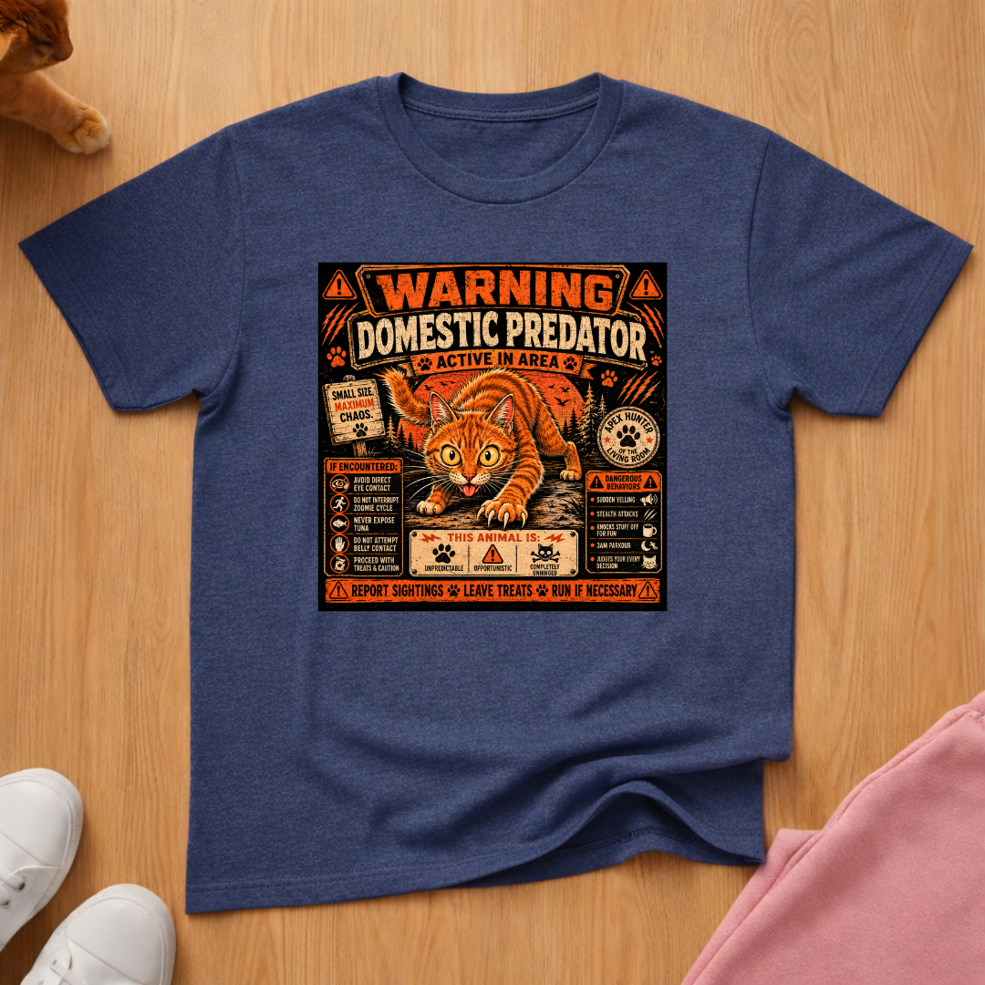 Warning domestic predator T-shirt