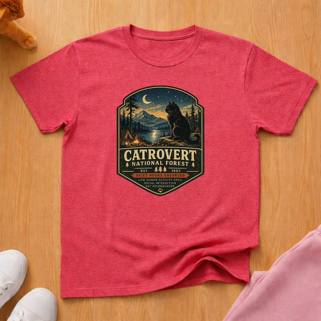 Catrovert national forest T-shirt