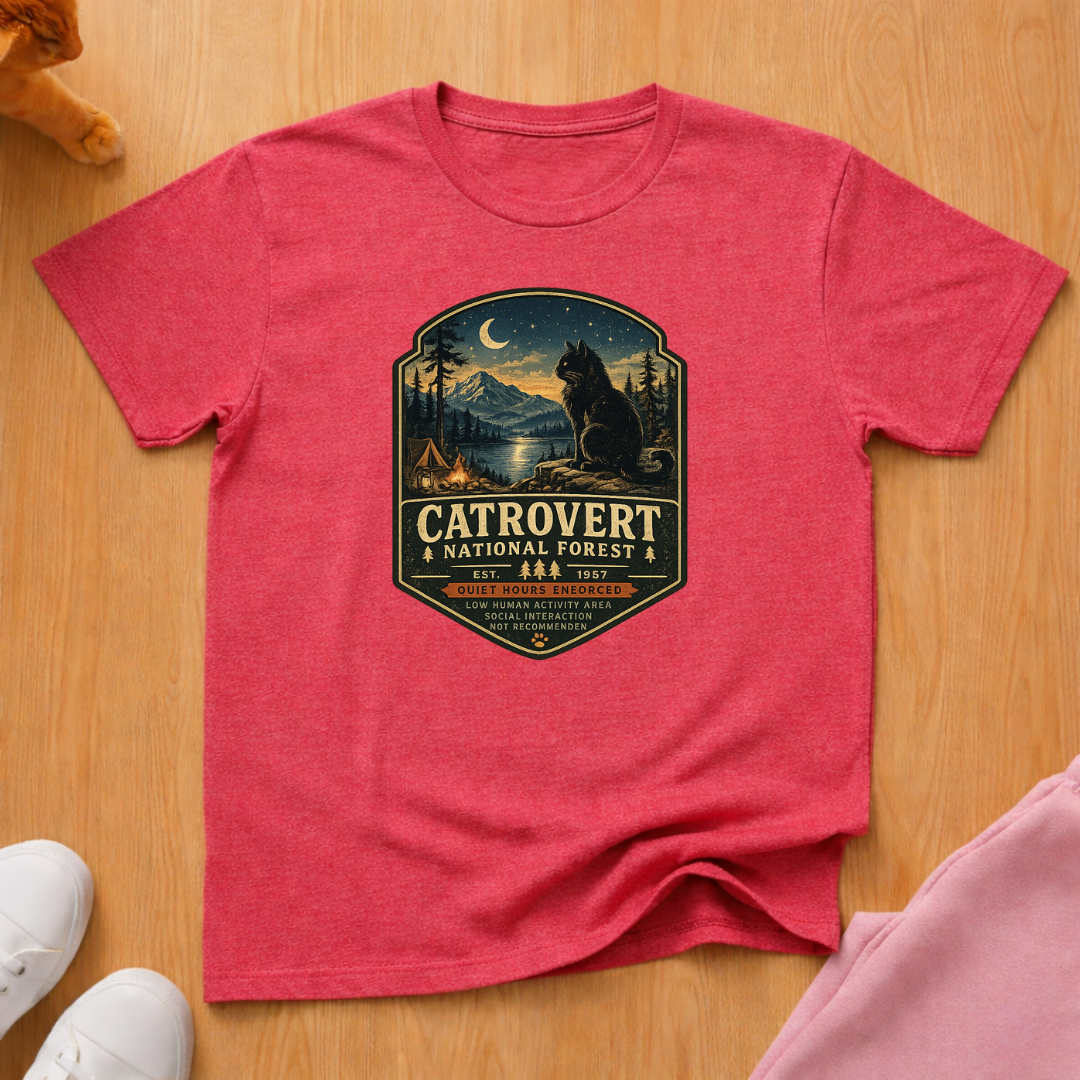Catrovert national forest T-shirt