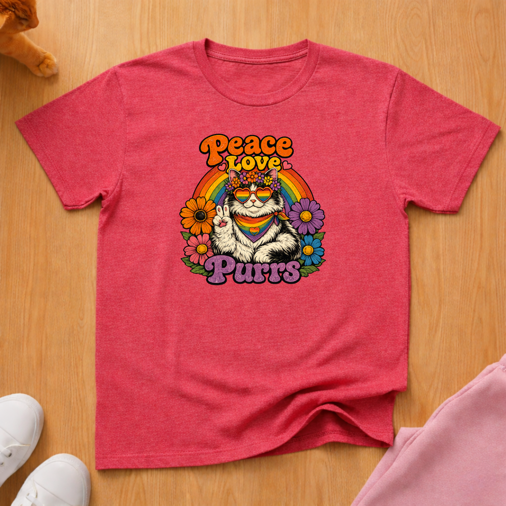 Peace Love Purrs T-shirt