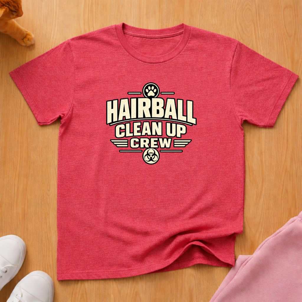 Hairball clean up crew T-shirt