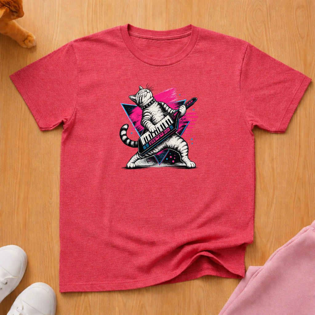 Keytar cat T-shirt