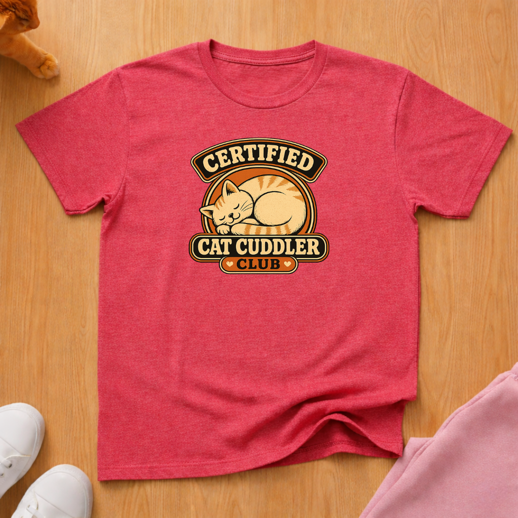 Cat cuddler club T-shirt