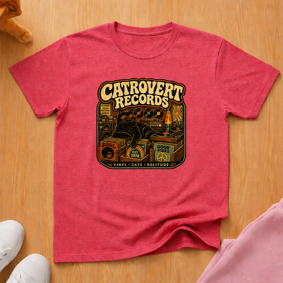 Catrovert records T-shirt