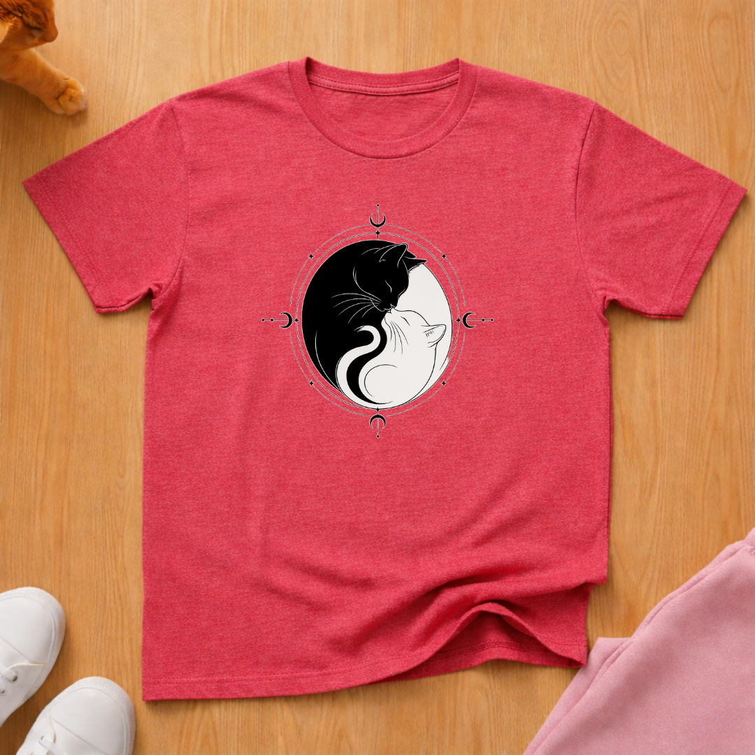 Yin Yang cats T-shirt