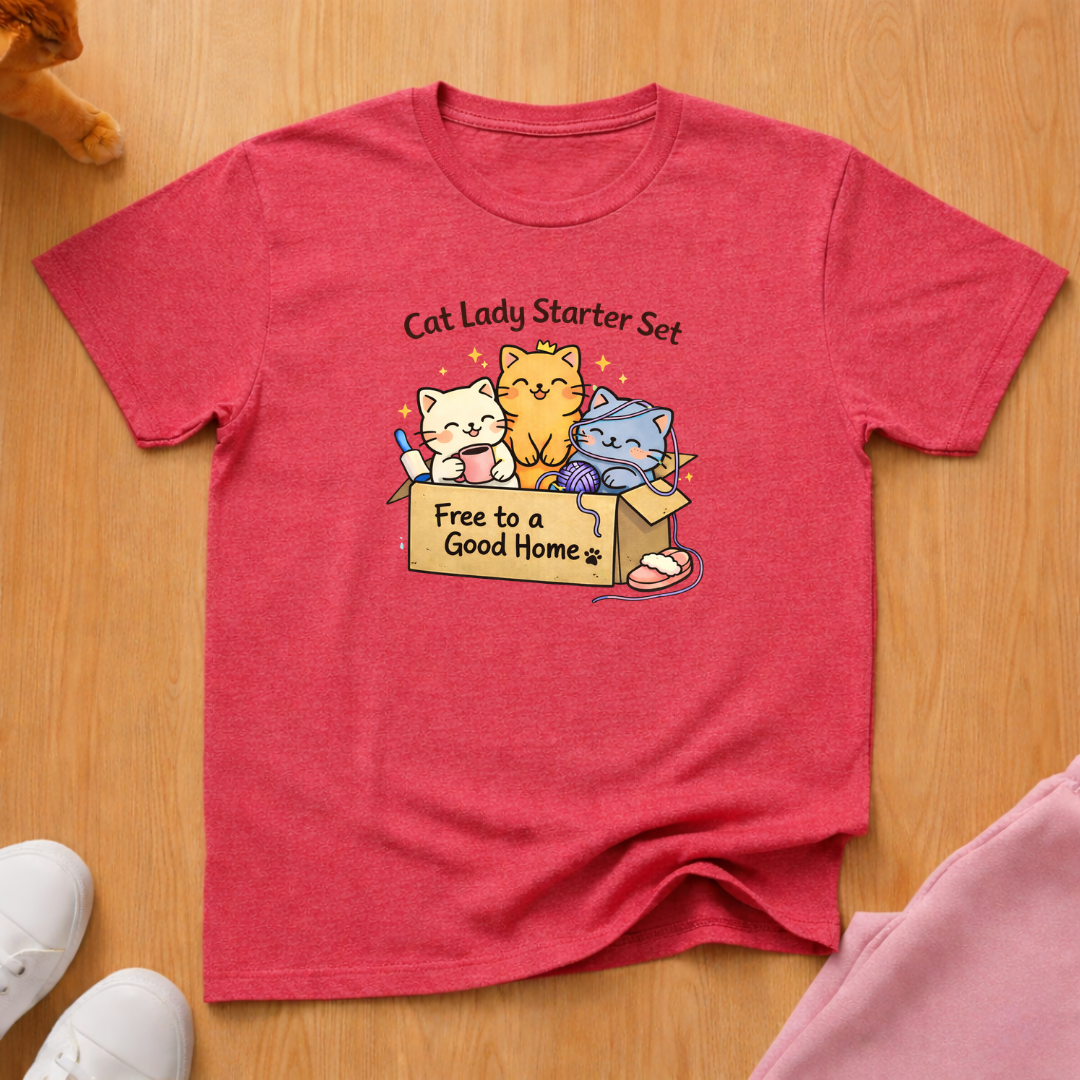 Cat lady starter set T-shirt