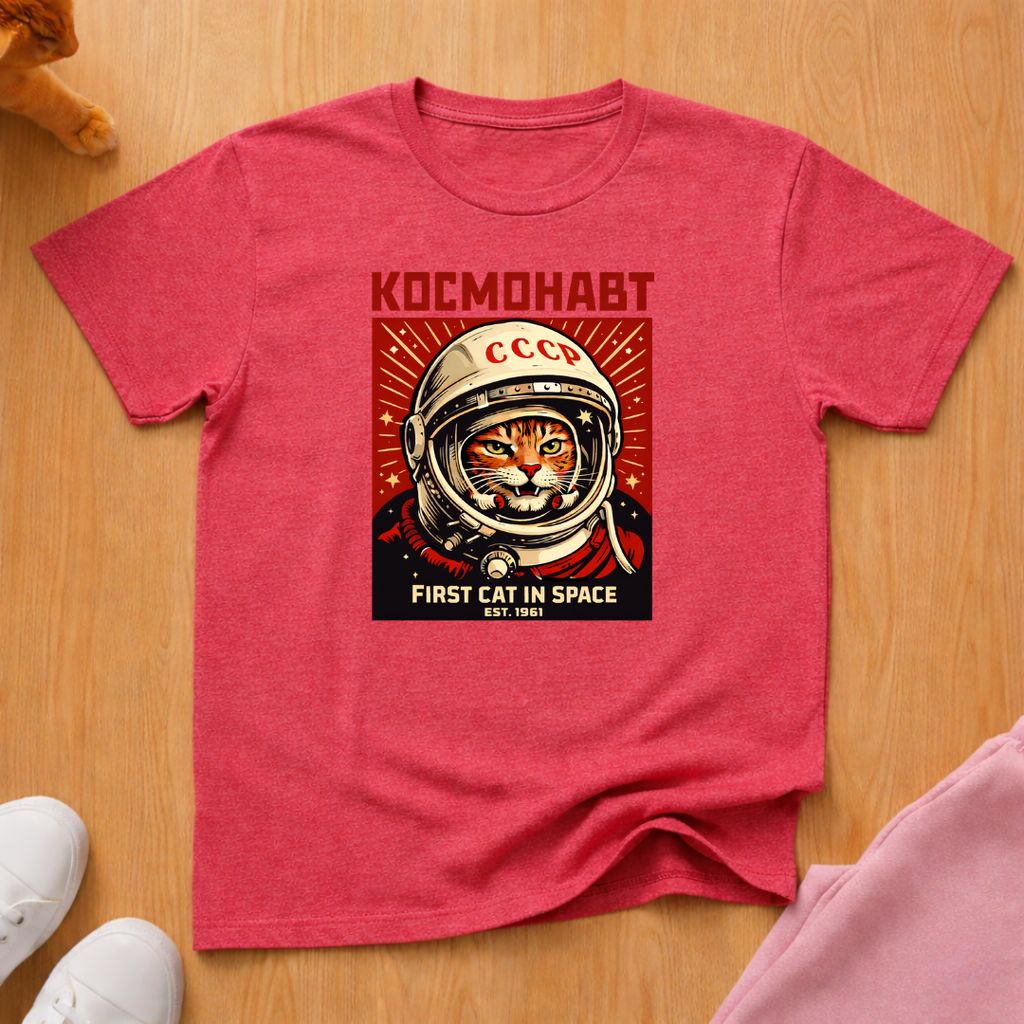 Cosmonaut cat T-shirt