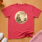 Cat with tea T-shirt