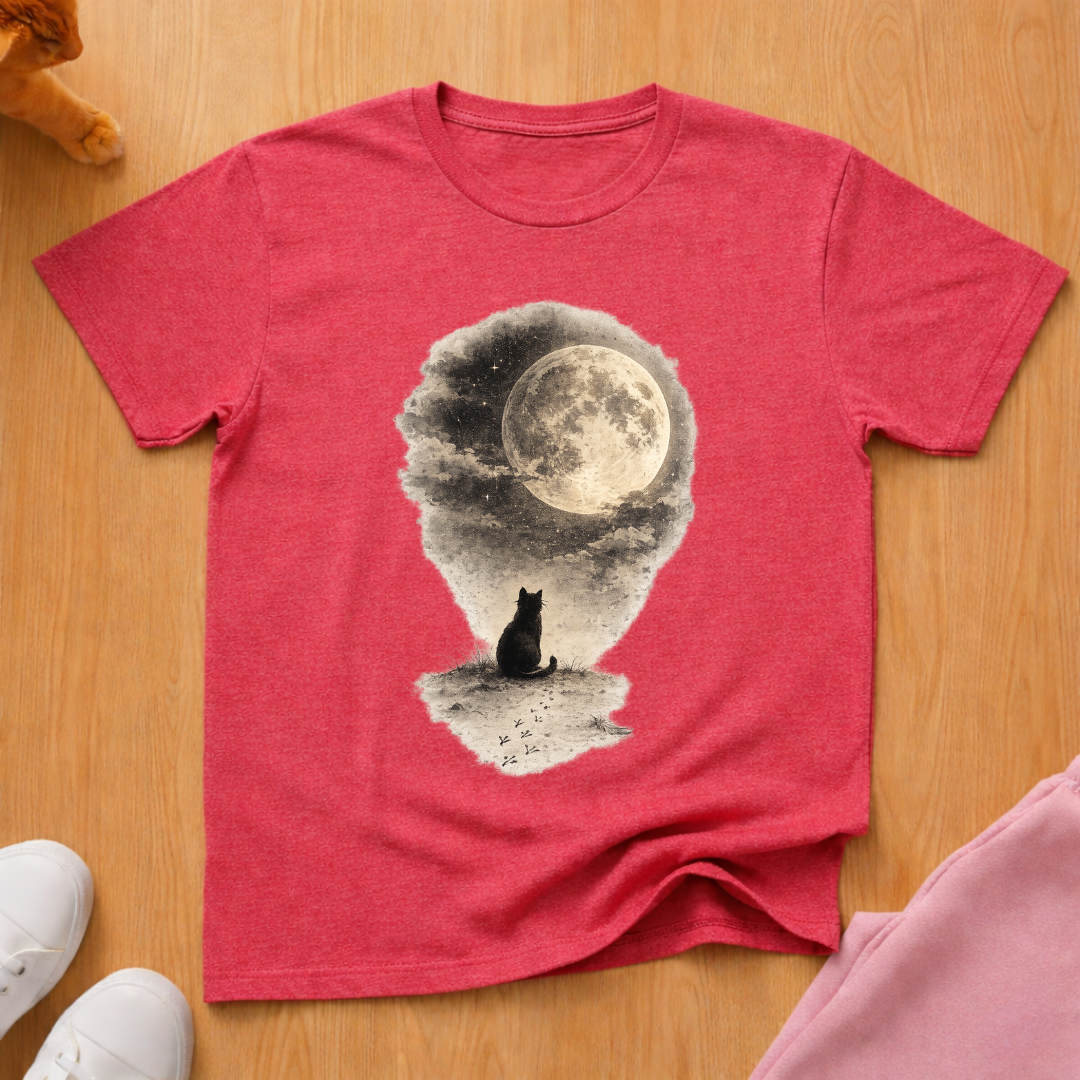 Cat moon T-shirt