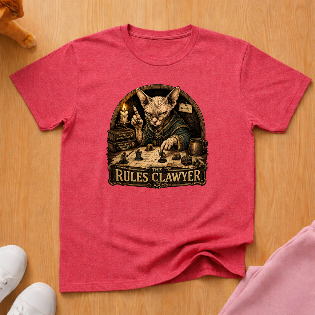 RPG player rules clawyer T-shirt