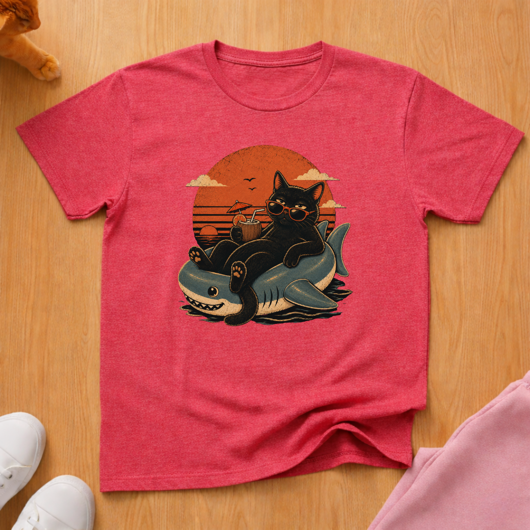 Summertime cat T-shirt