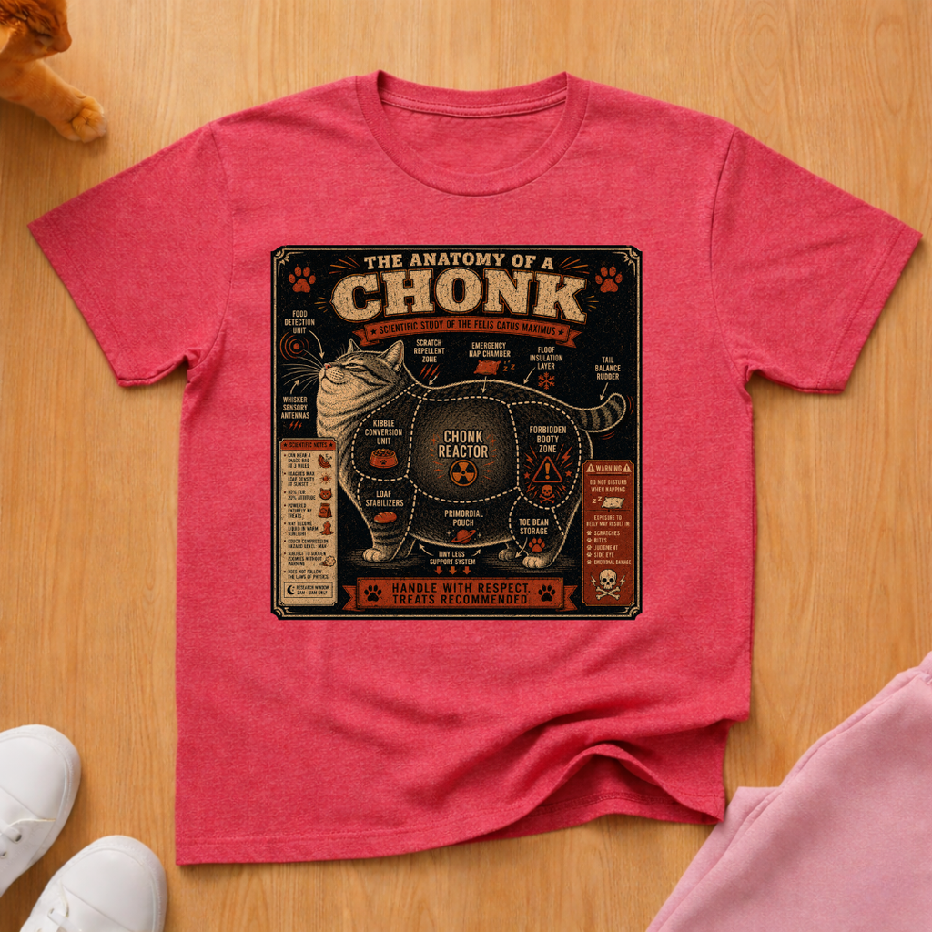 Anatomy of a chonk T-shirt