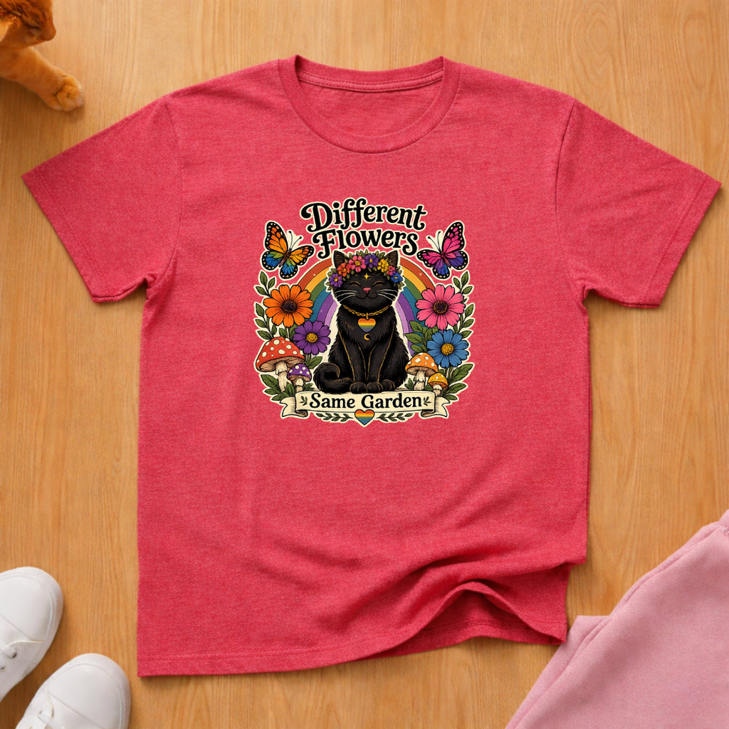 Different flowers T-shirt
