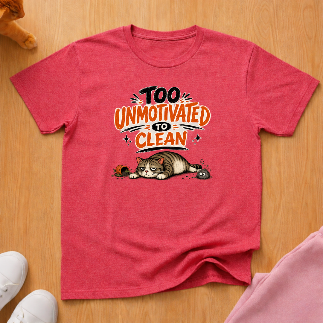Too unmotivated to clean T-shirt