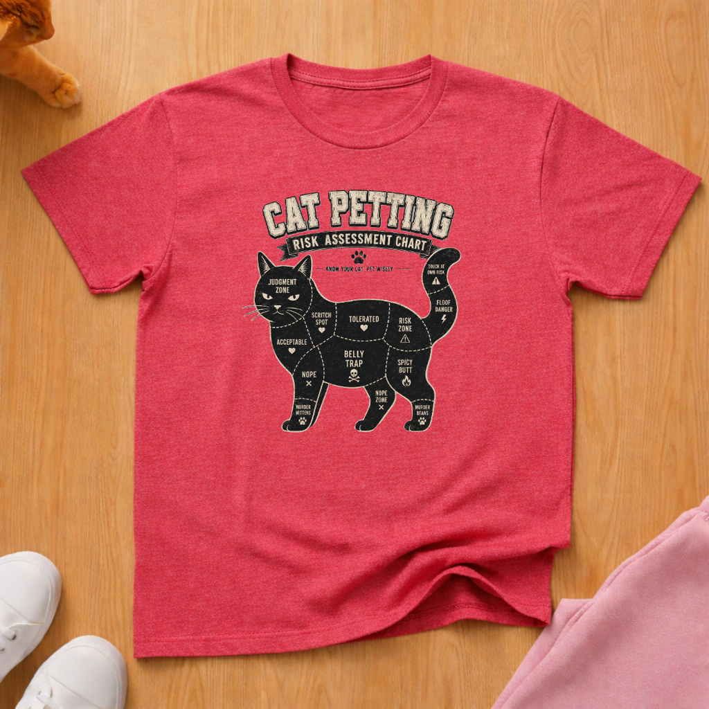 Cat petting guide T-shirt