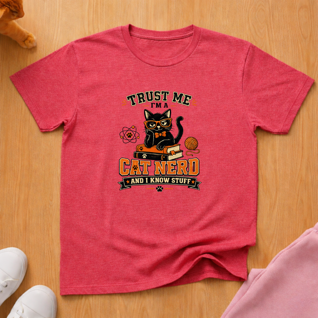Cat nerd T-shirt