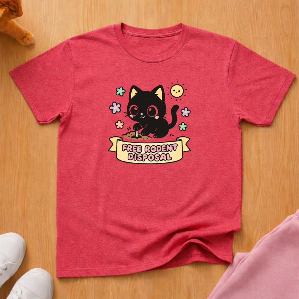 Rodent disposal 3 cat T-shirt