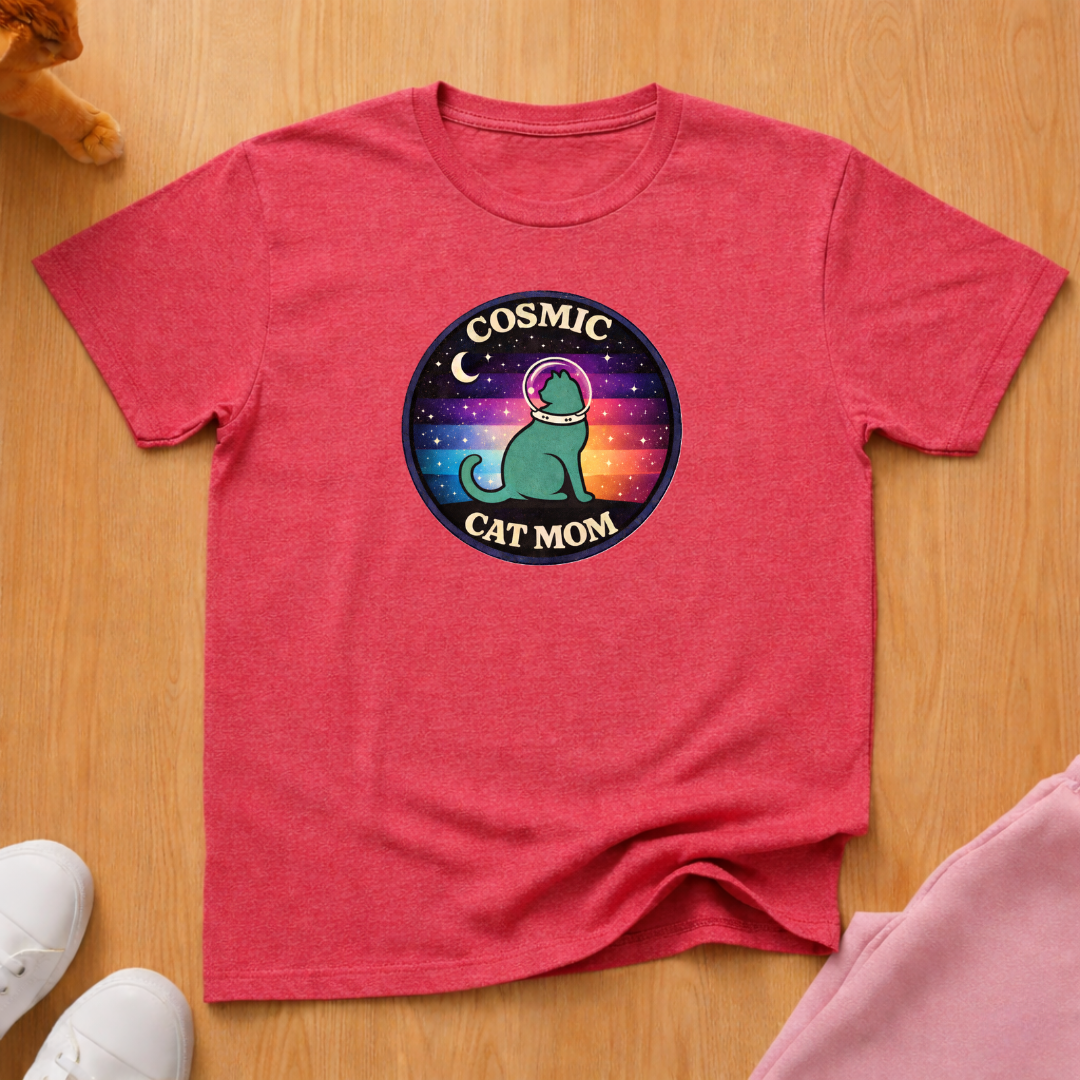 Cosmic Cat Mom T-shirt