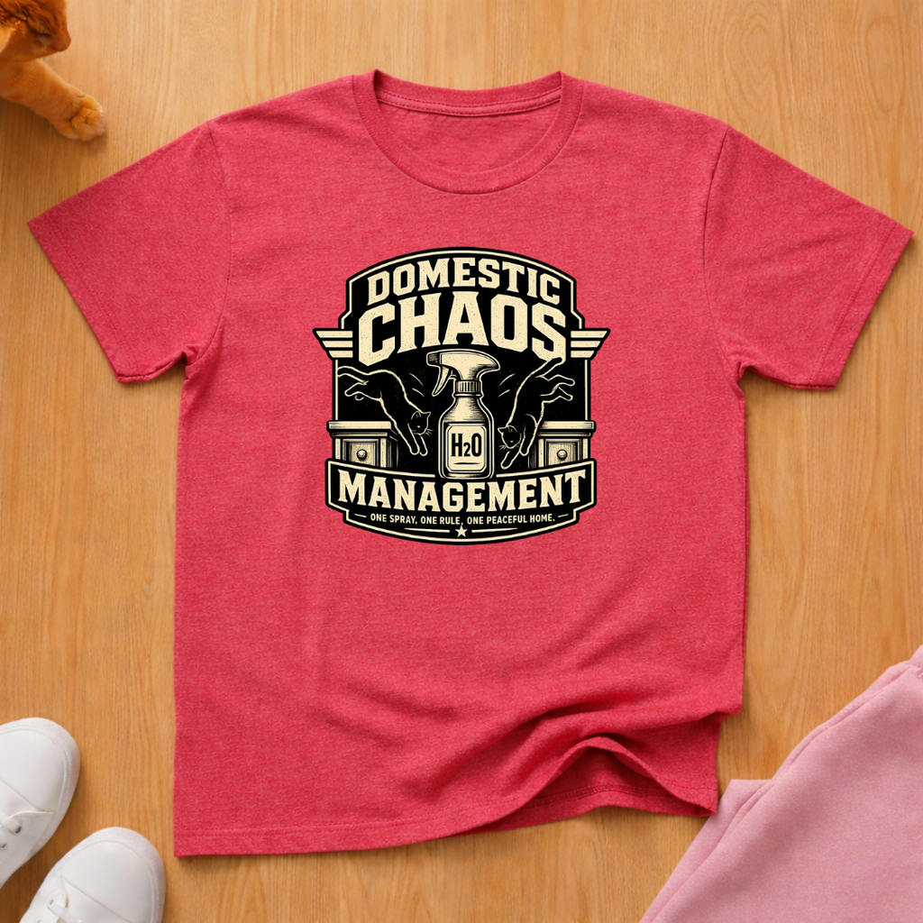 Domestic chaos management T-shirt