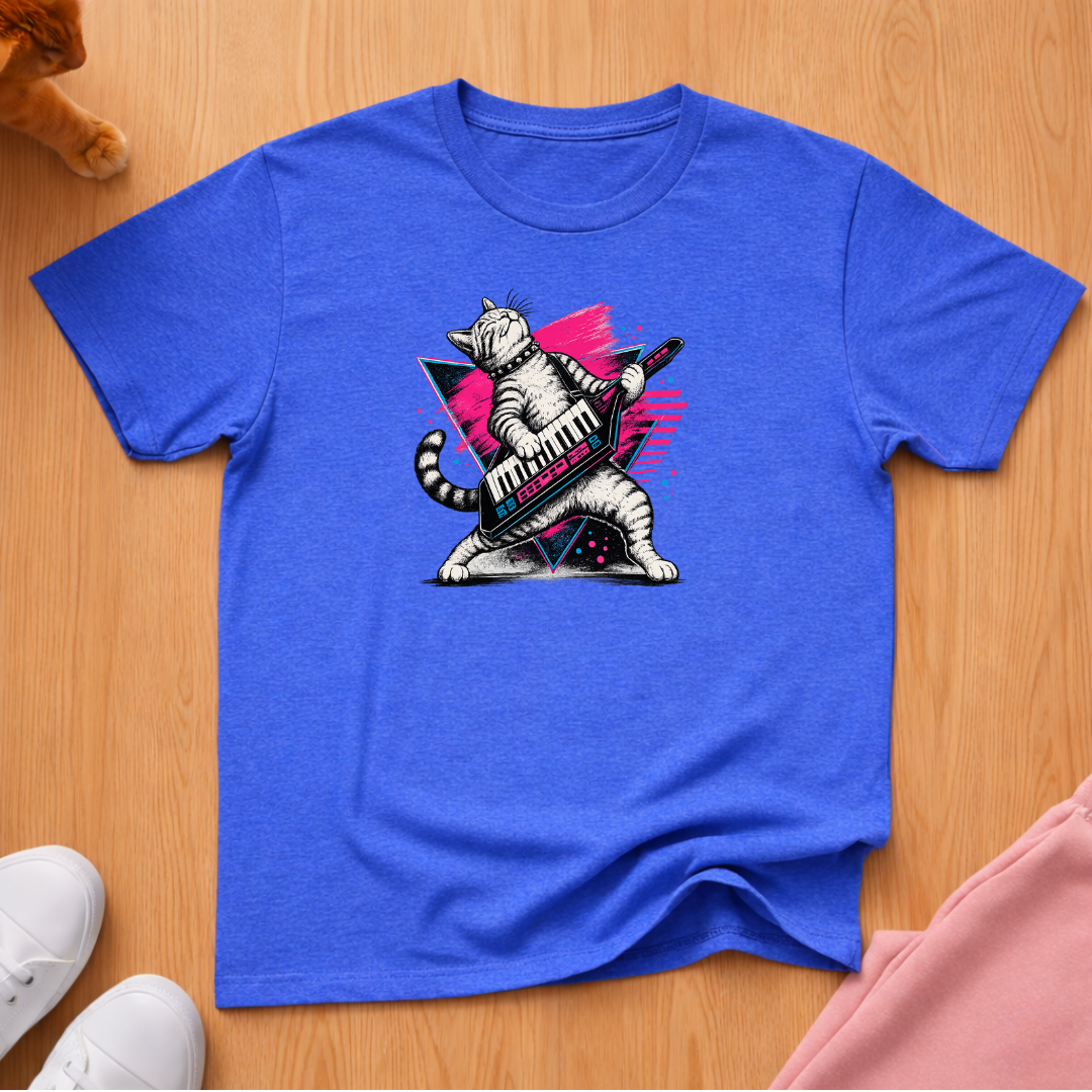 Keytar cat T-shirt