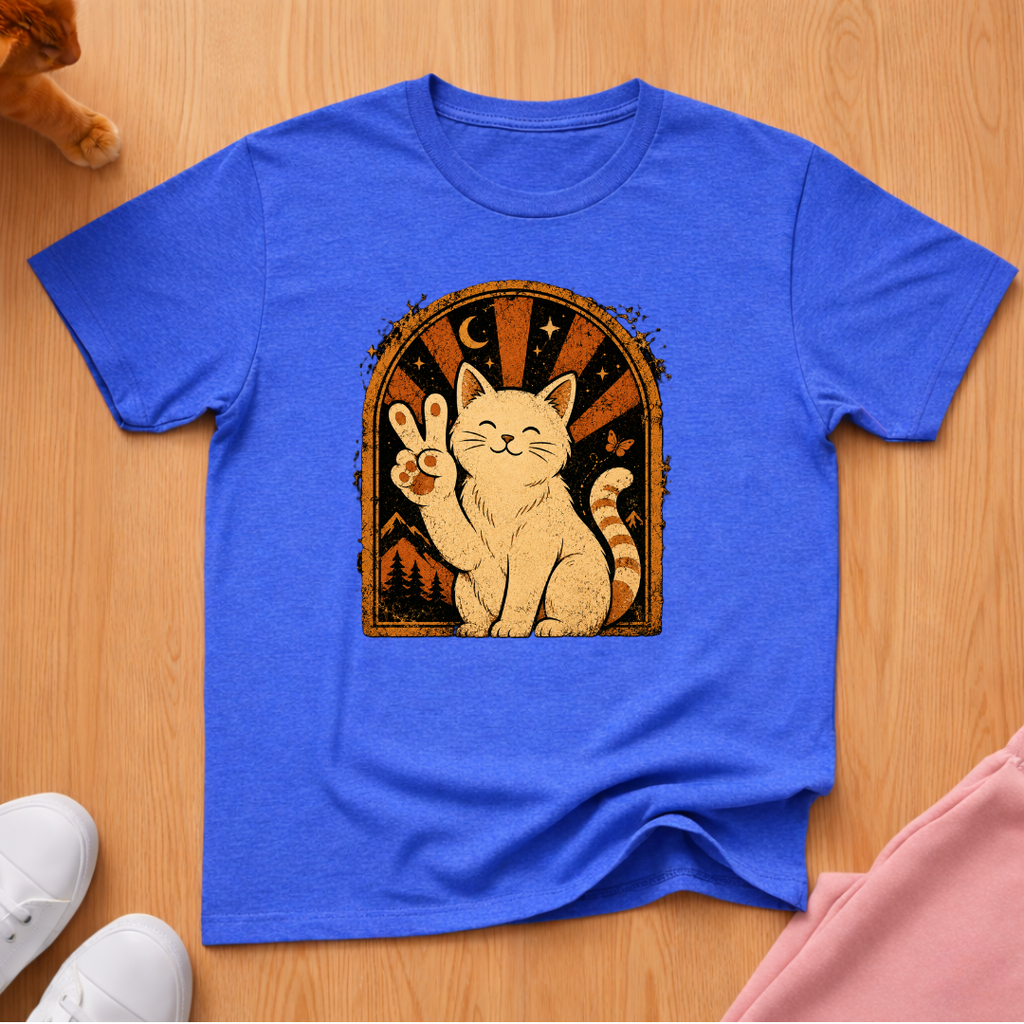 Peace cat 2 T-shirt