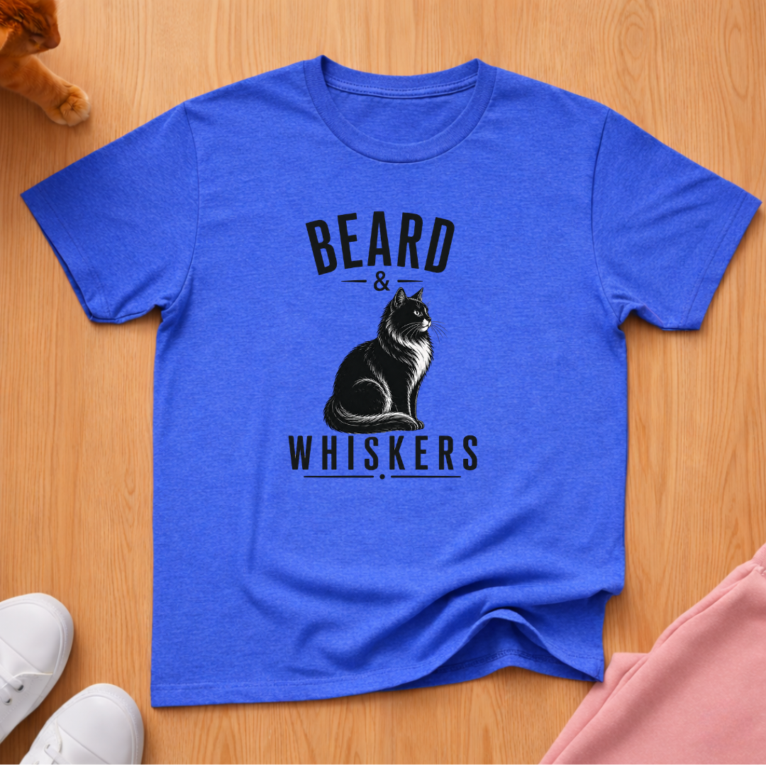 Beard & Whiskers (dark) T-shirt