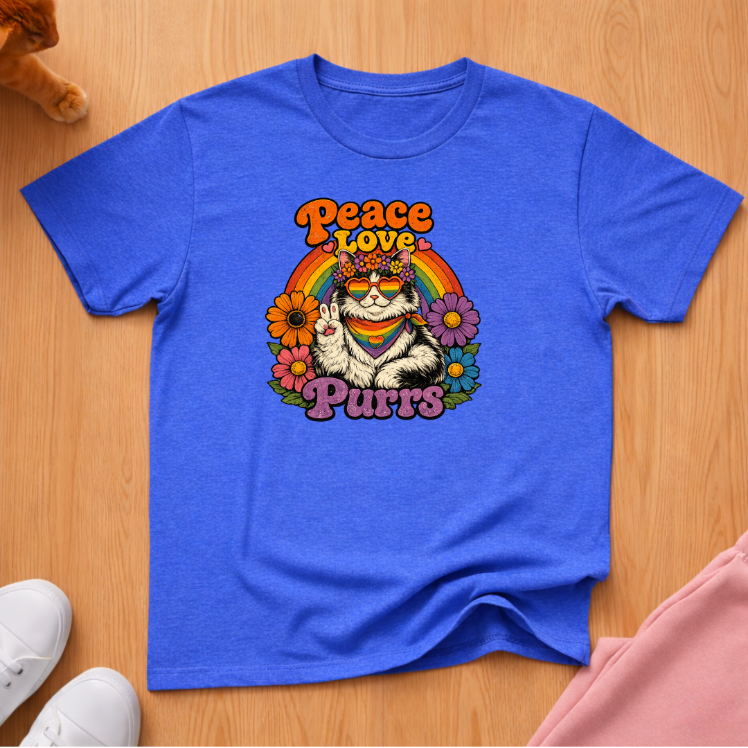 Peace Love Purrs T-shirt