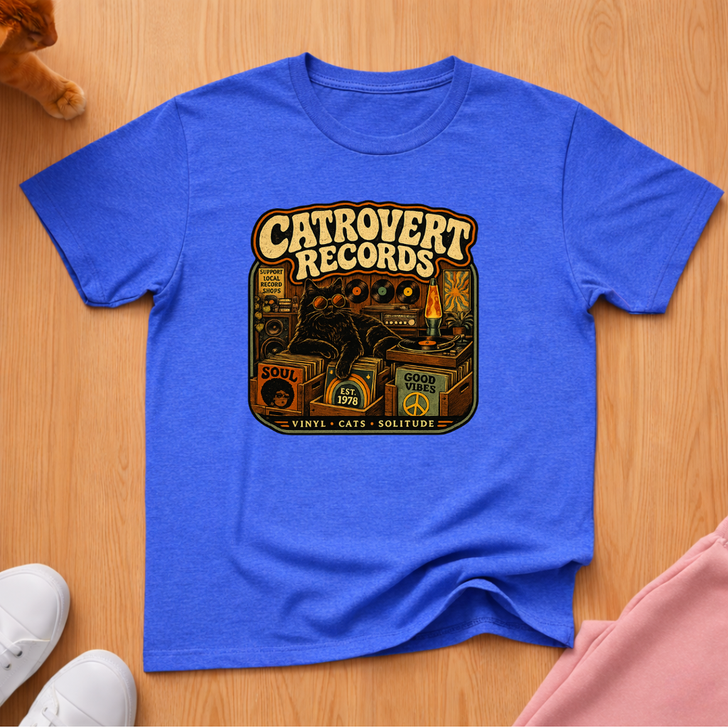 Catrovert records T-shirt