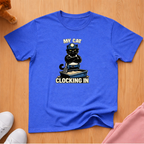 My cat clocking in T-shirt