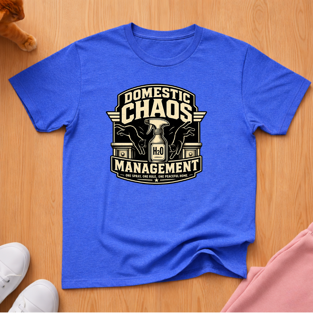 Domestic chaos management T-shirt