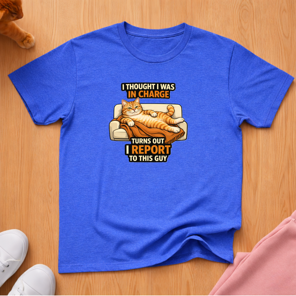 I report to this guy T-shirt
