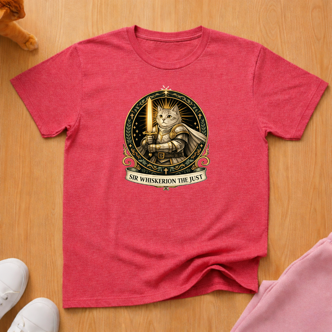 RPG Paladin "Sir Whiskerion" T-shirt