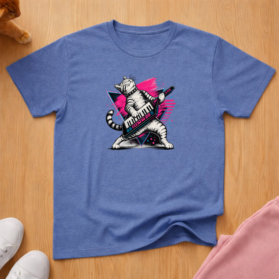 Keytar cat T-shirt