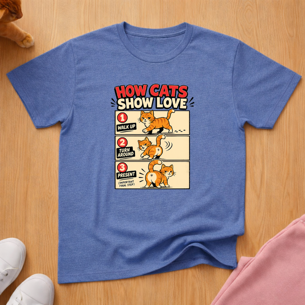 How cats show love T-shirt
