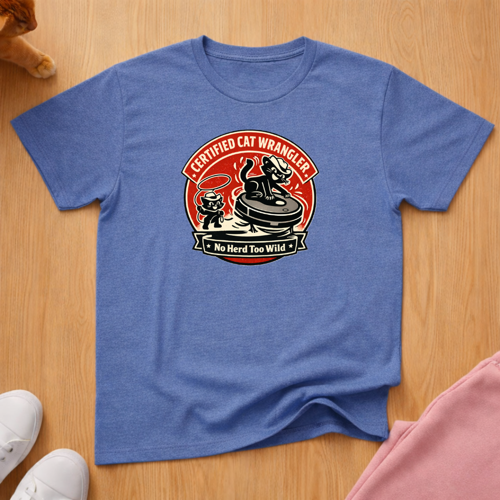 Certified cat wrangler T-shirt
