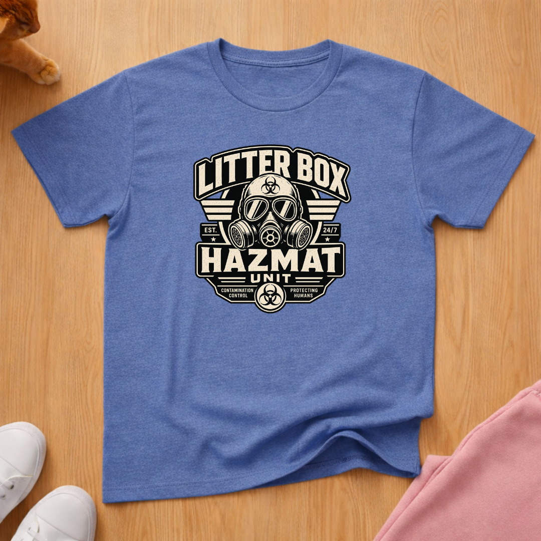 Litter box hazmat unit T-shirt