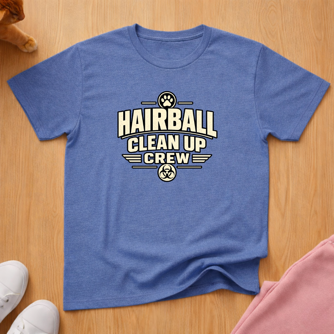 Hairball clean up crew T-shirt