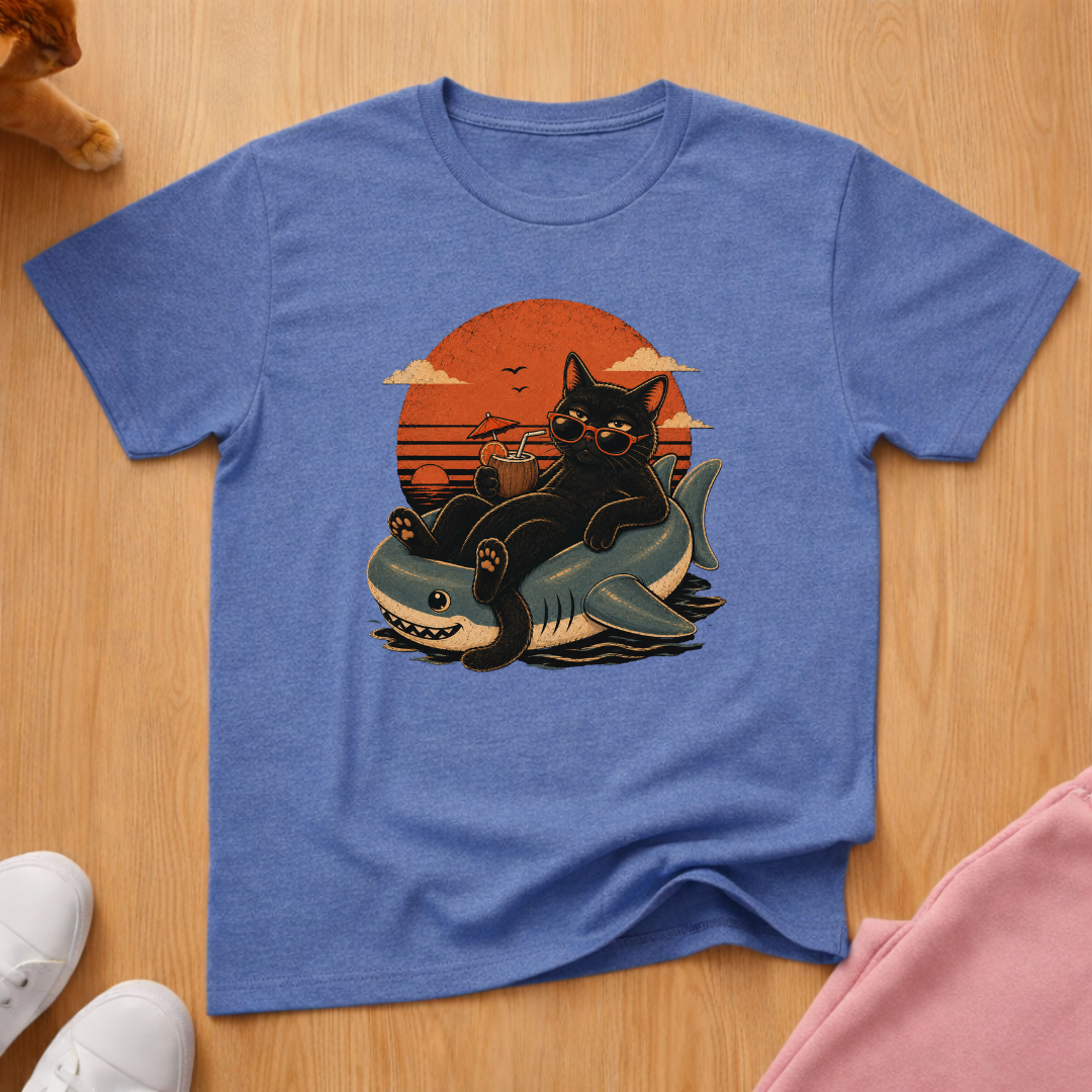 Summertime cat T-shirt