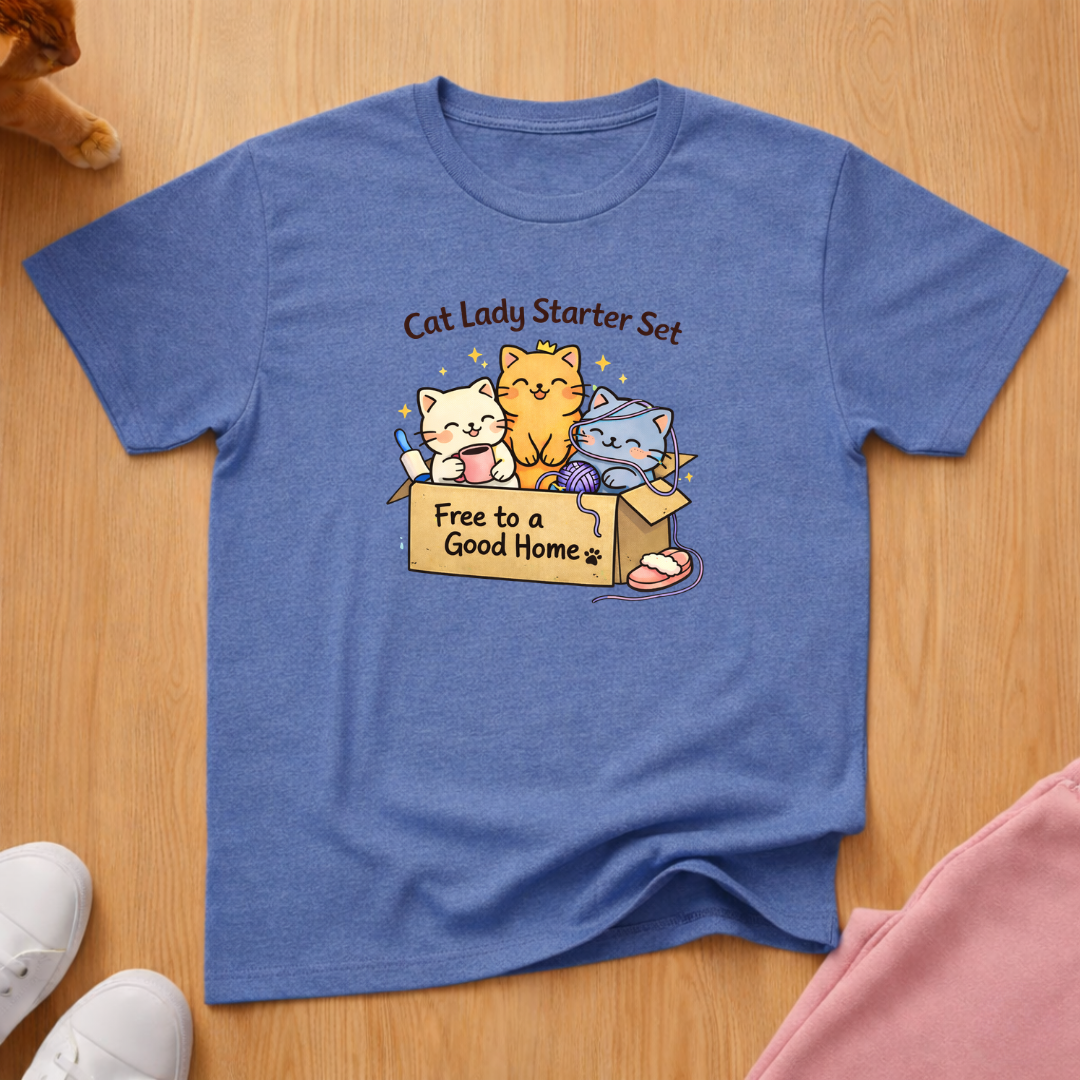 Cat lady starter set T-shirt