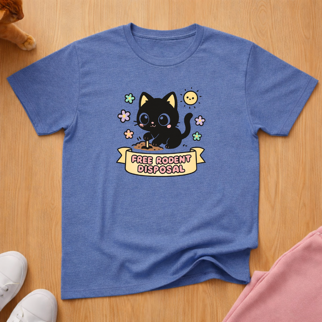 Rodent disposal 3 cat T-shirt