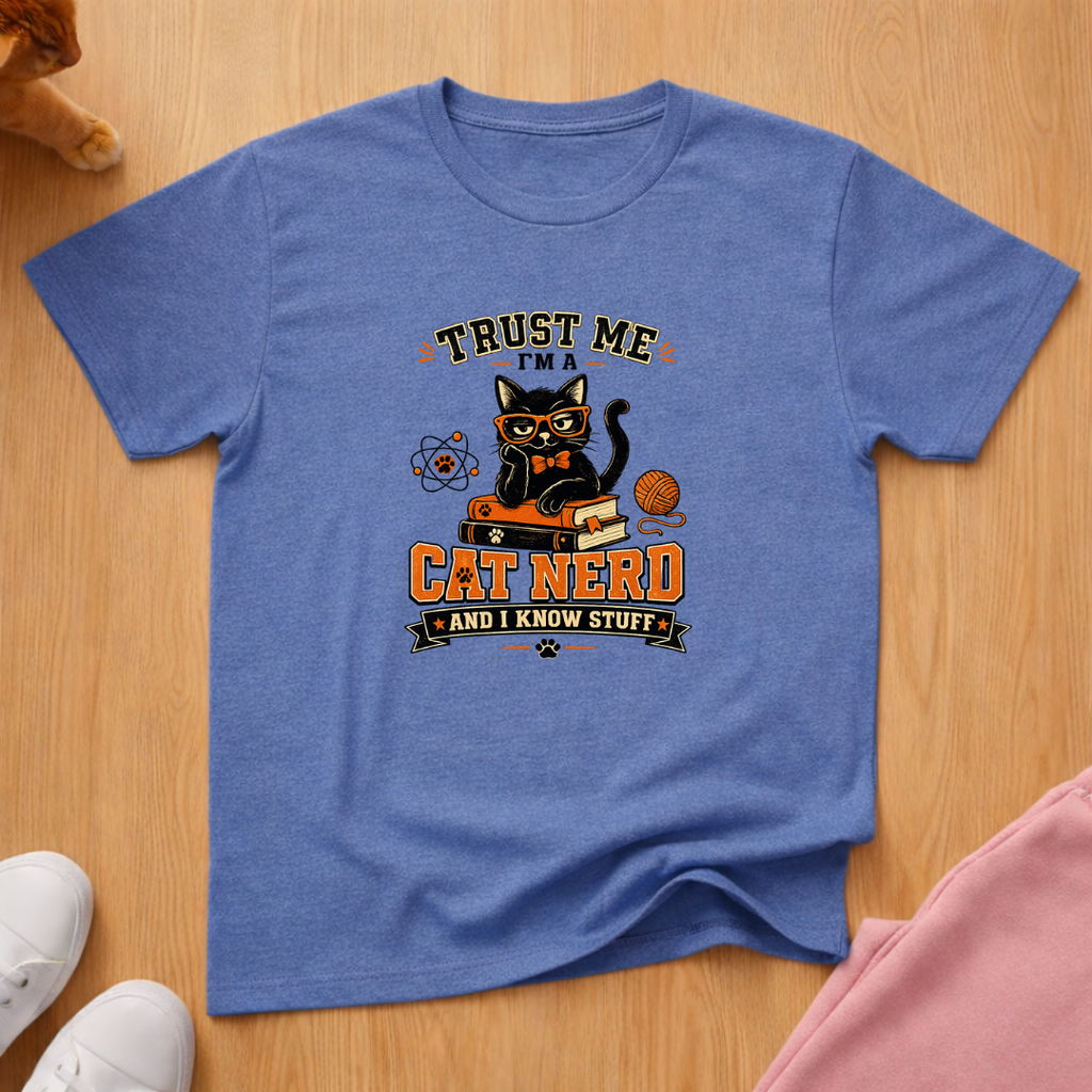 Cat nerd T-shirt