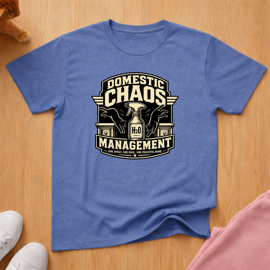 Domestic chaos management T-shirt