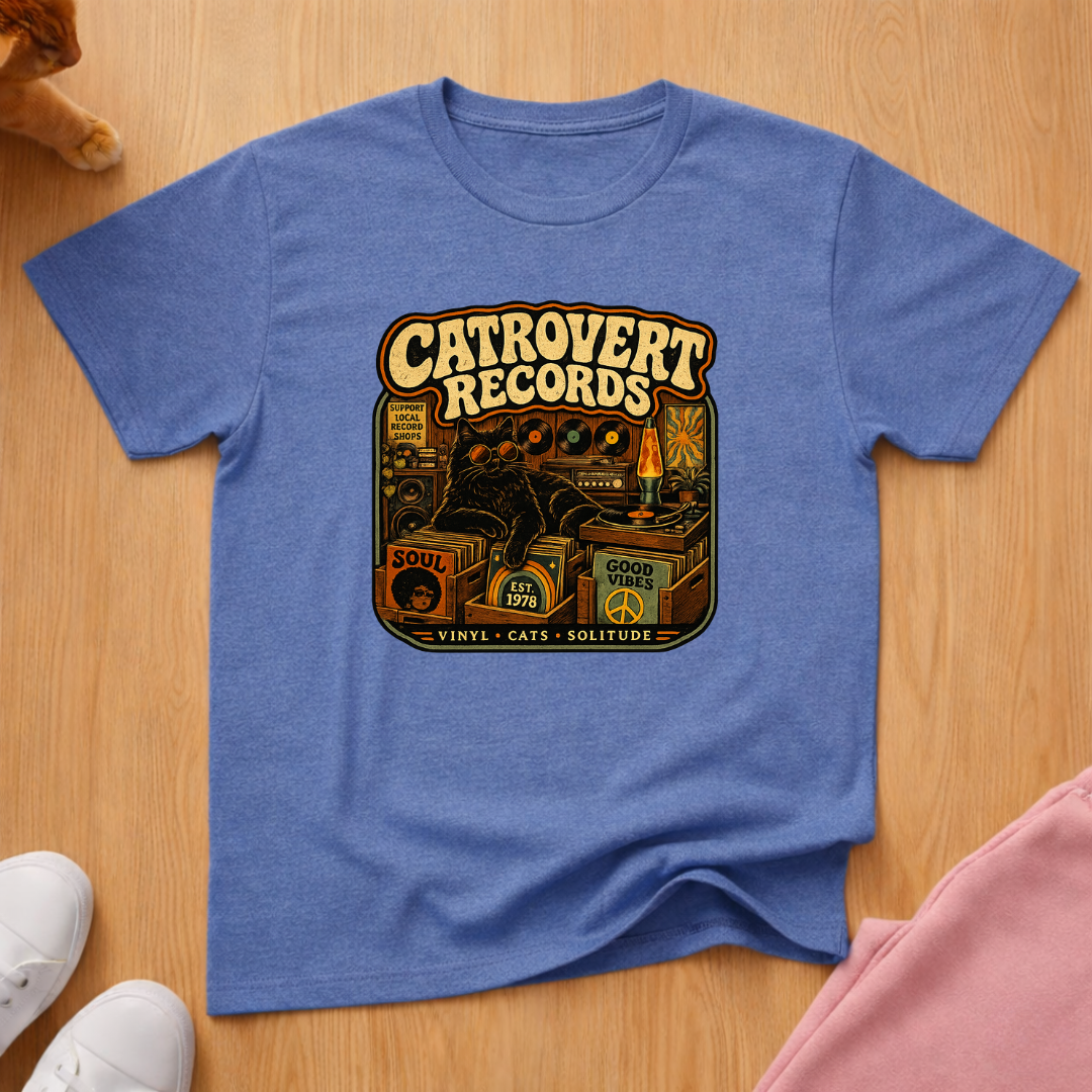 Catrovert records T-shirt