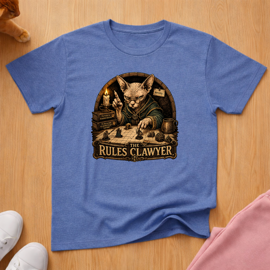RPG player rules clawyer T-shirt